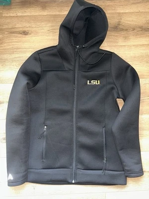 Женская толстовка с капюшоном LSU Antigua Full Sup черная размер средний новая без ценников - Изображение 1 из 4