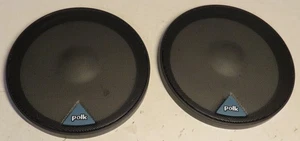 Polk Coaxial Car Auto Speaker Grill Covers 602a 6 1/2” Radio Black New Old Stock - Picture 1 of 10