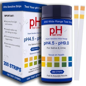 PH Test Strips for Urine & Saliva - 200ct Urine PH Test Strips for Humans, Fa... - Picture 1 of 8