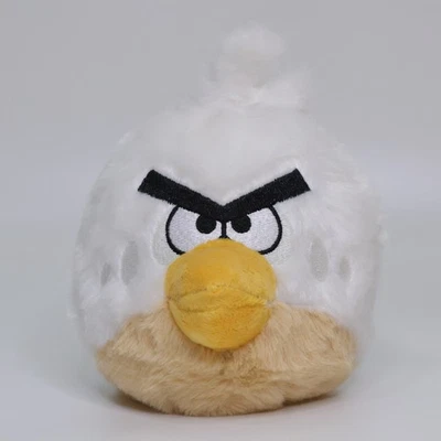 SAMPLE Color Test Red Bird In WHITE Plush | 5" 2012 CWT Collection - Image 1 of 4