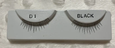 SIN MARCA *D1* SUPERIOR (1" x 1/4") NEGRAS Multi Longitud Cónicas Muñeca Pestañas Nuevo de Lote Antiguo Foto 1 de 4