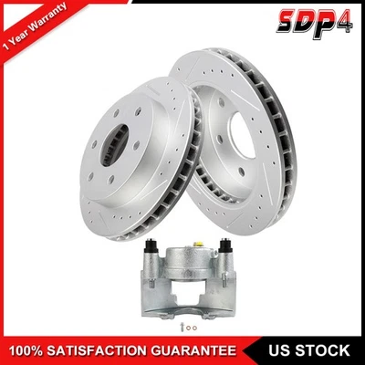 Par de rotores delanteros y pinzas de freno izquierda para GMC CHEVROLET K1500 K2500 Foto 1 de 4