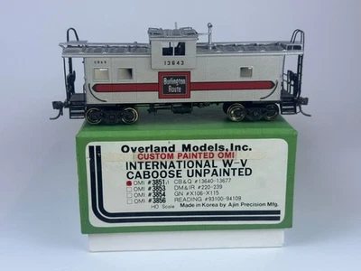 Overland Models HO CB&Q Burlington Route Waycar #13643 Custom Painted - Image 1 of 4