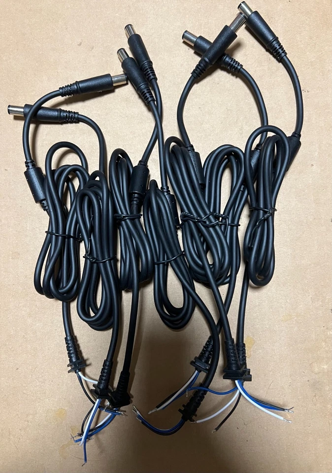 Dell 7.4/5mm with a center pin plug with a cable assembly harness 90W Qty 7 - Image 1 of 1