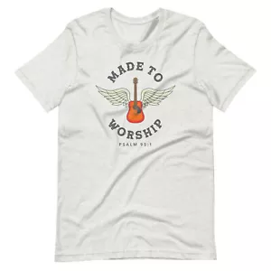Camisa unisex música counisex fe cristiana verso bíblico - Imagen 1 de 8