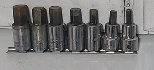 Williams, SK, CRAFTSMAN 7-piece hex SOCKETS 1/2" drive tool LOT. - Picture 1 of 10