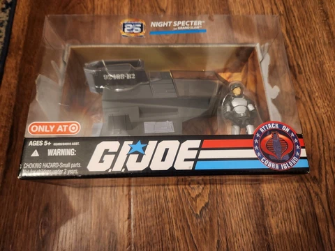 25th Anniversary GI Joe Night Specter w/ Grand Slam MISB 2007 Hasbro Figure Cover