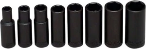 Wright Tool 314 3/8" Drive, Deep Impact Socket Set 5/16" - 3/4" (8-Piece) - Picture 1 of 1