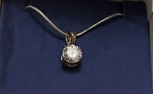 Vintage Avon Solitär CZ Halskette - Bild 1 von 1