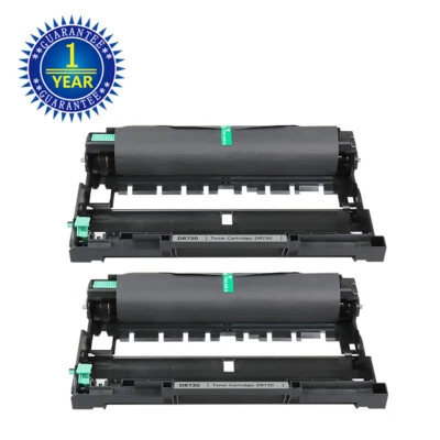 2 PACK DR730 Drum Unit TN760 For Brother HL-L2350DW L2370DW MFC-L2710DW printer - Image 1 of 4