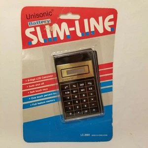 Unisonic Slim Line LC-268X Vintage Taschenrechner NEU IN BOX - Bild 1 von 2