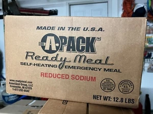 A- Pack Ready Meal MRE Reduced Sodium - 12 Emergency Meals - Self Heating 7/25 - Picture 1 of 4