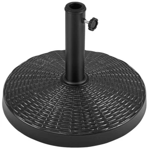 31 lb Patio Market Umbrella Base Stand 18’’ Round Black Outdoor Heavy Duty - Picture 1 of 10