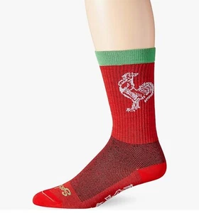 SockGuy Wool Sriracha Sock Red LG/XL - Picture 1 of 3