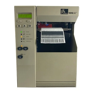 Zebra 105SL Thermal Transfer Industrial Barcode Label Printer LAN Serial - Image 1 of 4