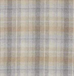 Tela de lana Sanderson a cuadros - Samphrey Check gris plata 1,75 yardas DISW236746 - Imagen 1 de 2