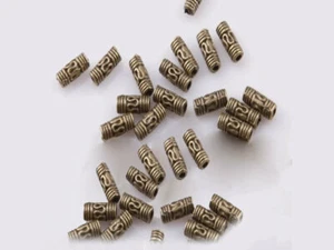20 x Cuentas Metal Tubo Bronce 8x3mm - Imagen 1 de 1