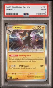 Luxray 2023 Pokemon Pal En-Paldea Evolved 071/193 PSA 9 - Picture 1 of 2
