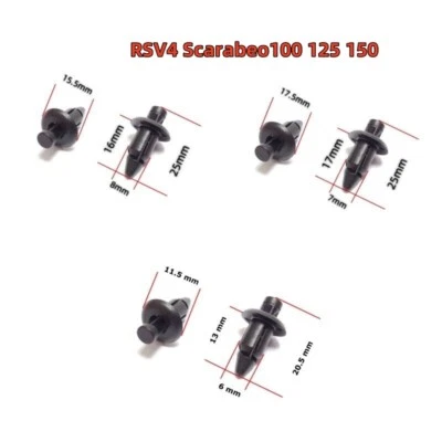 Tornillos de fijación de remache expansible de carenado para Aprilia RSV4 Scarabeo100 125 150 Foto 1 de 4
