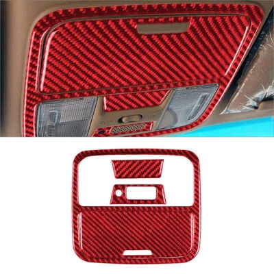 Cubierta de consola superior de fibra de carbono roja para Honda Accord sedán 2003-2007 4* Foto 1 de 4