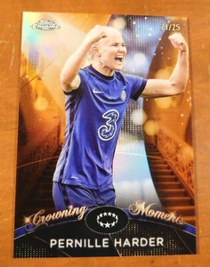 2022-23 Topps Chrome UEFA Womens PERNILLE HARDER CM Orange/25 REF Card #CM-10 - Picture 1 of 4