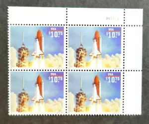 Scott #2544a Space Shuttle Endeavor Lift Off! Plate Block of 4 Stamps - MNH - Picture 1 of 2