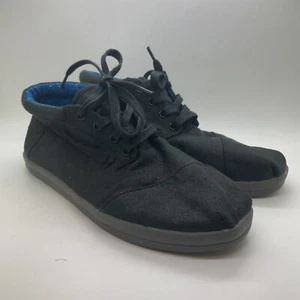 Toms Ridge Botas Black & Blue lining Casual Shoes Mens Sz 9 New - Picture 1 of 9