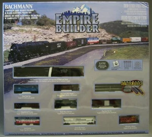 BACHMANN N SCALE EMPIRE BUILDER SANTA FE TRAIN SET steam engine freight BAC24009 - Picture 1 of 2