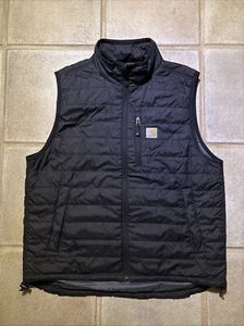 Carhartt 102286-001 Gilliam Nylon Vest Full Zip Light Puffer Quilt Lined Large - Bild 1 von 9