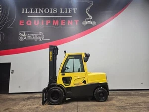 2015 HYSTER H100FT 2 STAGE 10,000LB PNEUMATIC DIESEL FORKLIFT STK 15654 - Picture 1 of 23