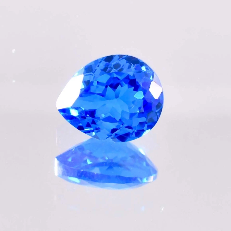HUGE 13.05 Ct Natural Rare Lustrous Blue Tanzanite GIT Certified Loose Gemstone - Image 1 of 4