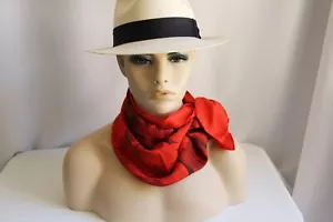 Hermes Aloha Red Silk Scarf. RARE Beautiful Color Hermes Silk Scarf, Perfect!! - Picture 1 of 13