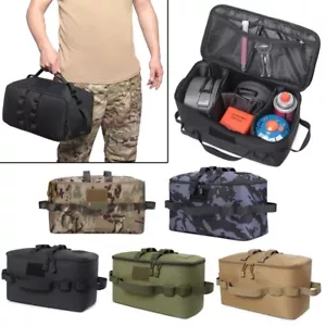 Borsa esterna MOLLE campeggio borsa portaoggetti cesto stufa a gas contenitore pentola borsa da trasporto - Foto 1 di 18