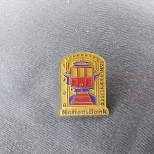 1998 Nations Bank San Francisco Lapel Hat Jacket Pin - Picture 1 of 2