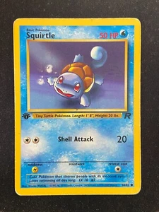Squirtle - 68/82 Team Rocket 1st Edition (Pokemon) Non Holo - HP - Picture 1 of 2
