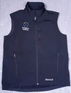 Marmot Approach Vest Mens L Black Outdoors M3 Soft Shell Water Repellent 98070 - Picture 1 of 8