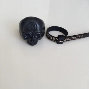 Stussy Skull Black Ring Size S/M - Picture 1 of 9