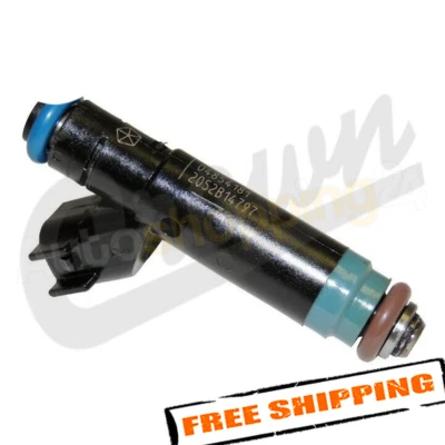 Inyector de combustible Crown 4854181 para 99-04 Jeep Wrangler TJ / 99-01 Cherokee XJ 4,0 L Foto 1 de 2