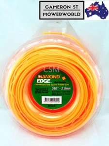 Whipper Snipper Diamond Edge Trimmer Line Cord .080'' -2.0mm 54mtrs 225g 1/2lb - Picture 1 of 2