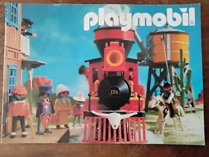 Catálogo Playmobil 1990 Tren Estación Vaquero 10,5x15cm muy buen estado - Imagen 1 de 1