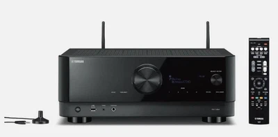 Yamaha RXV4A 5.2-Channel 80W A/V Receiver with MusicCast - Black - New - Image 1 of 2