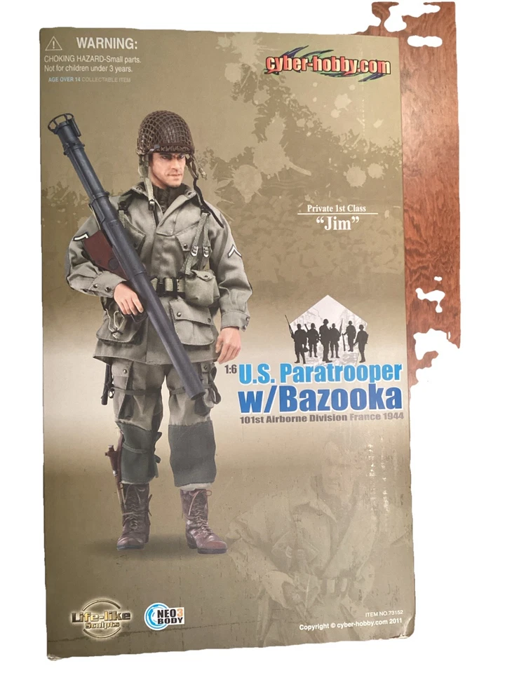 Figura de paracaidista Jim escala 1/6 12" salvando al soldado Ryan Foto 1 de 2