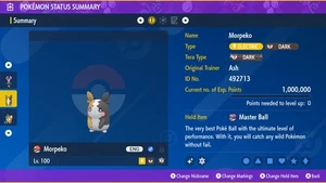 Pokemon Scarlet and Violet PSV - Shiny 6IV Morpeko - Picture 1 of 3