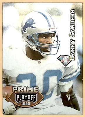 1995 Playoff Prime #20 Barry Sanders Detroit Lions - Image 1 of 2