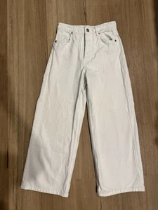 ZARA White Zara wide leg jeans #widelegjeans Size 34 (4): - Picture 1 of 8