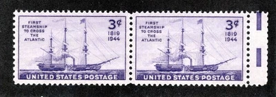 US 922 @ (1944) 3c- MNH - EFO: Guttersnipe with EE (First Steamship) - Image 1 of 2