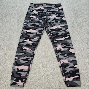 Calvin Klein Performance Leggings Black Pink Camo Yoga Pants Womens Size Medium - Picture 1 of 6