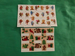 Highlights Urlaub Geschenkanhänger Aufkleber 3 Blatt süße Tiere Lebkuchen Weihnachten - Bild 1 von 4