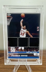 Patrick Ewing Jersey Fusion New York Knicks Triple Player Worn Patch /75 - Picture 1 of 3