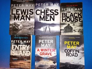 Lot(6)Peter May Books: Lewis Trilogy(3),+Coffin Road,Entry Island,A Winter Grave - Picture 1 of 8